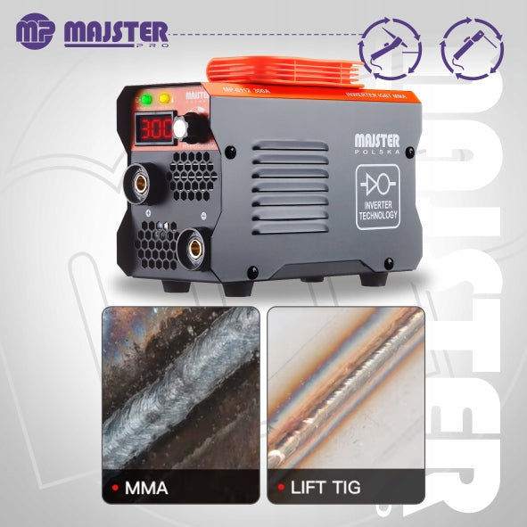 Inverterinis suvirinimo aparatas MMA TIG IGBT LCD Majster Poland MP-0112