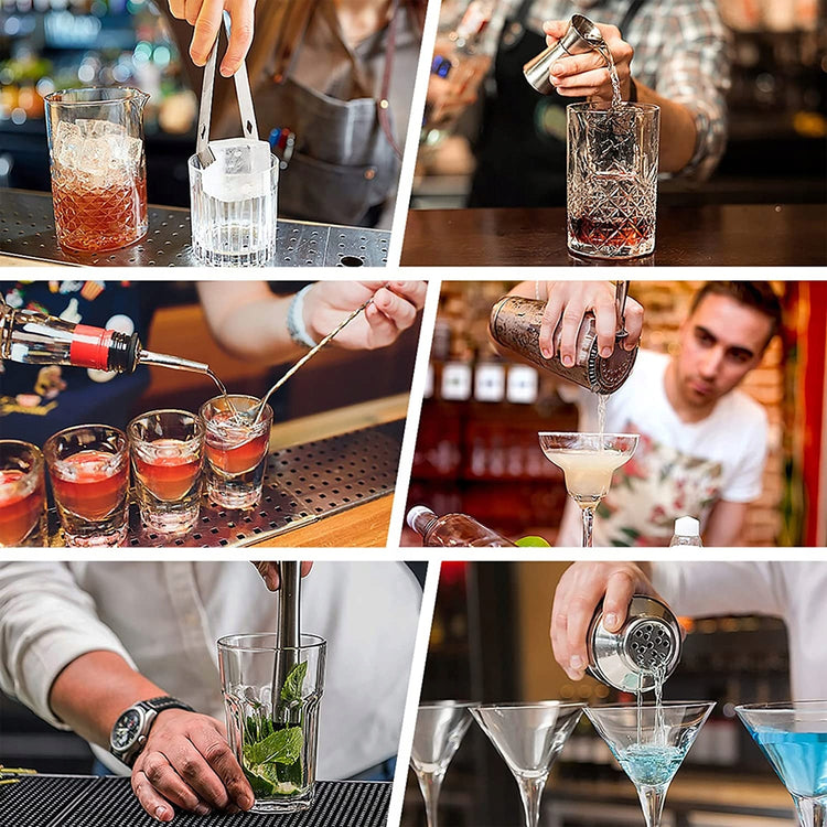 Barmeno įrankių rinkinys su 550 ml plaktuve