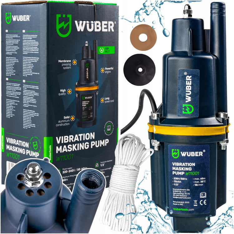 Panardinamas vandens siurblys „Wuber“, 1080 l/val. – nuotrauka 11