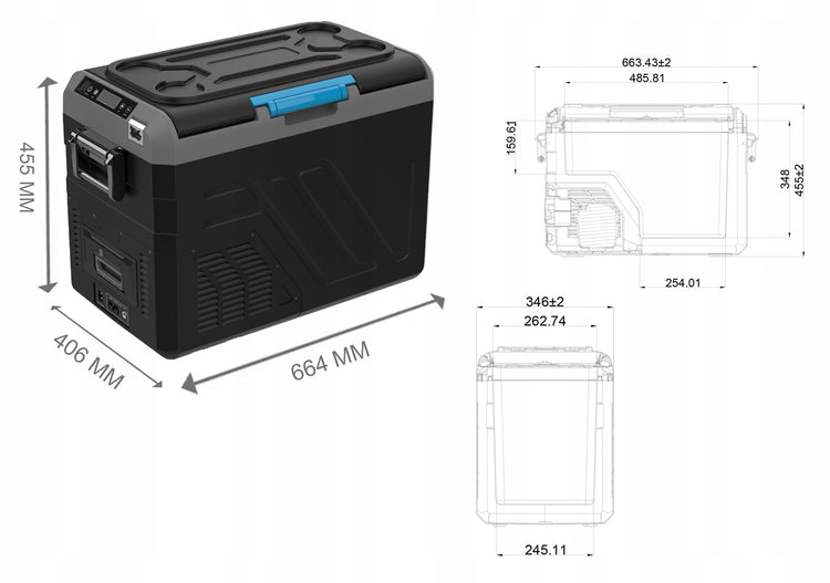 Kompresorinis šaldytuvas „Blow“, 35 l, 12 / 230 V
