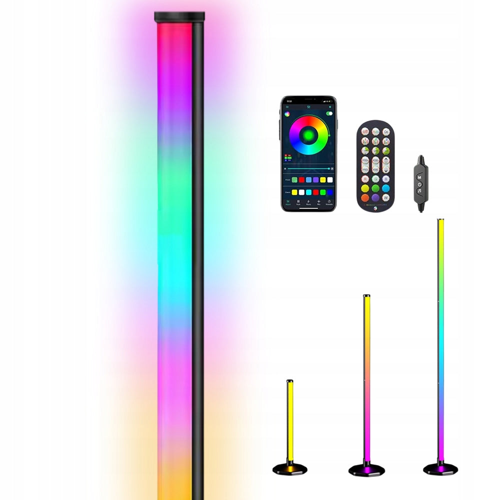 RGB LED kampinė lempa su nuotolinio valdymo pultu ir muzikos funkcija