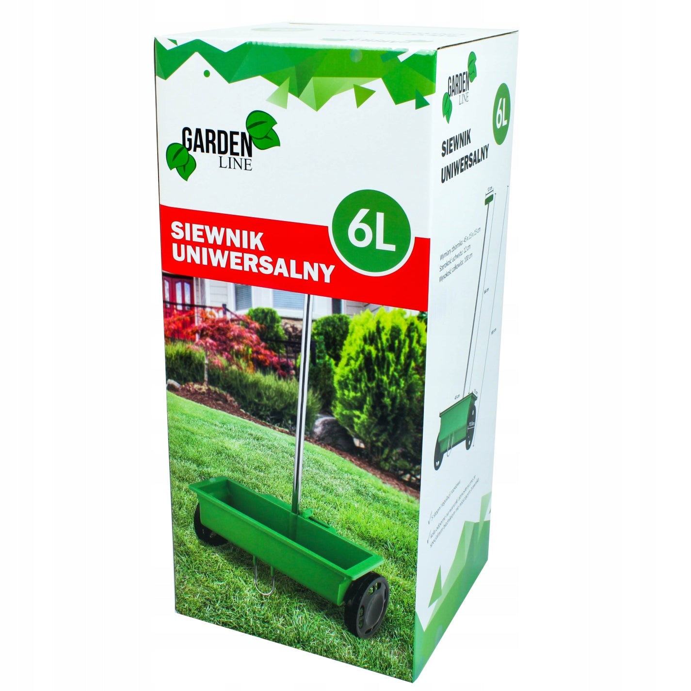 Rankinė sėjamoji 6 L 36 cm - Universalus sėjamas trąšoms ir sėkloms GardenLine WIL9624