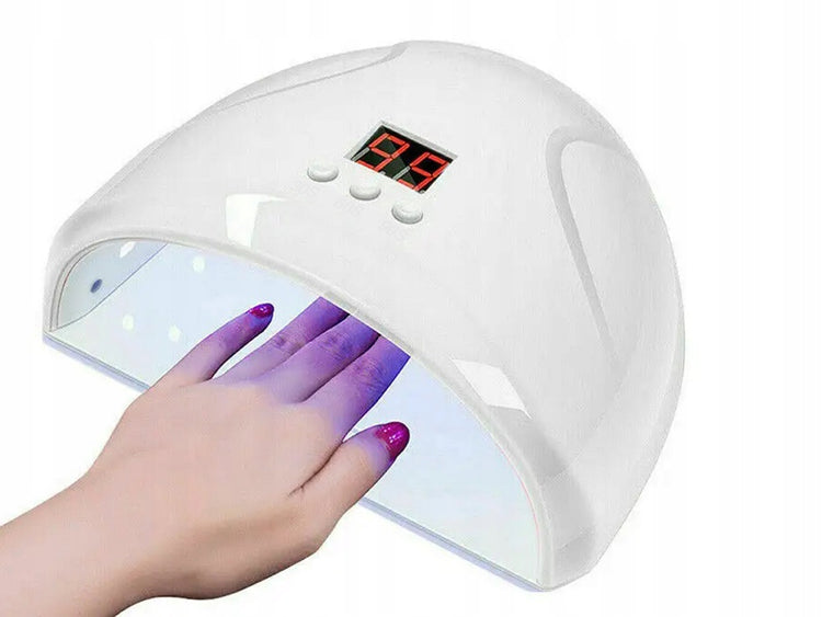 Manikiūro rinkinys su UV LED lempa ir 12 W freza