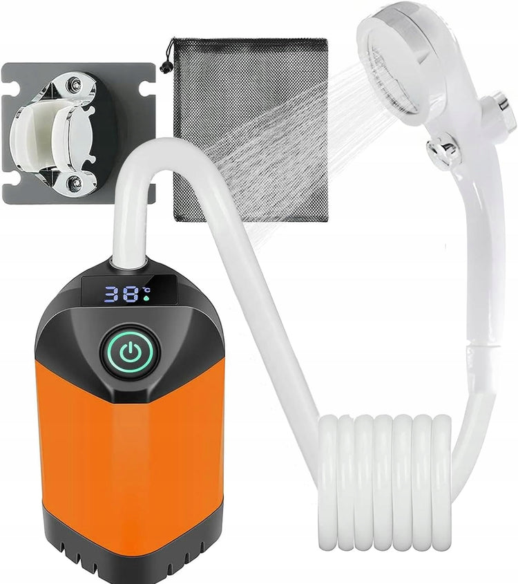 Turistinis dušas su akumuliatorine pompa, 4800 mAh – nuotrauka 8