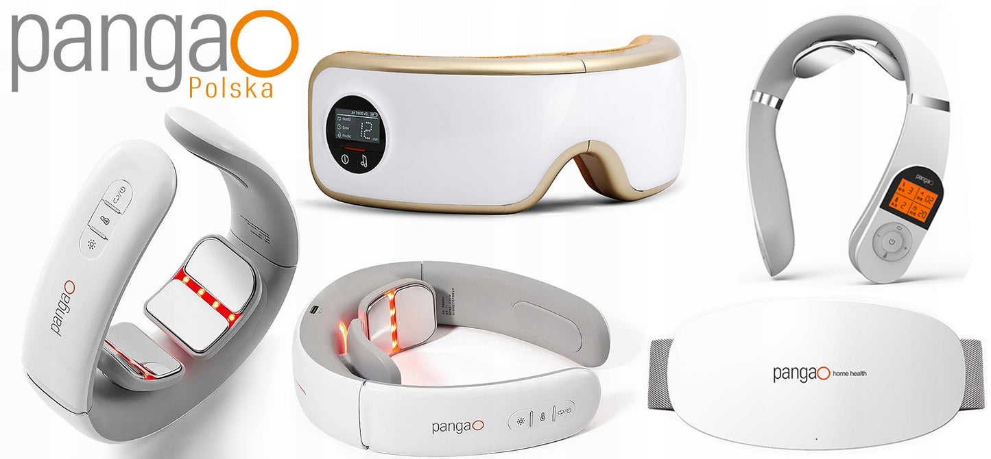 Akių ir smilkinių masažuoklis Pangao PG-2404G5 su šildymo funkcija, oro kompresija ir Bluetooth