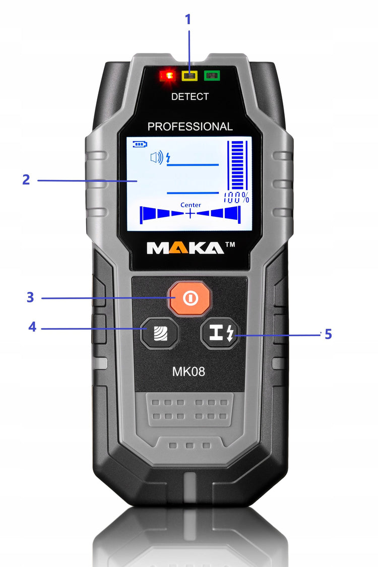 Laidų ir metalo detektorius „Maka MK08“