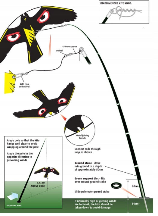 Paukščių baidyklė „Leopard Repeller L-KITE-5“ – nuotrauka 2