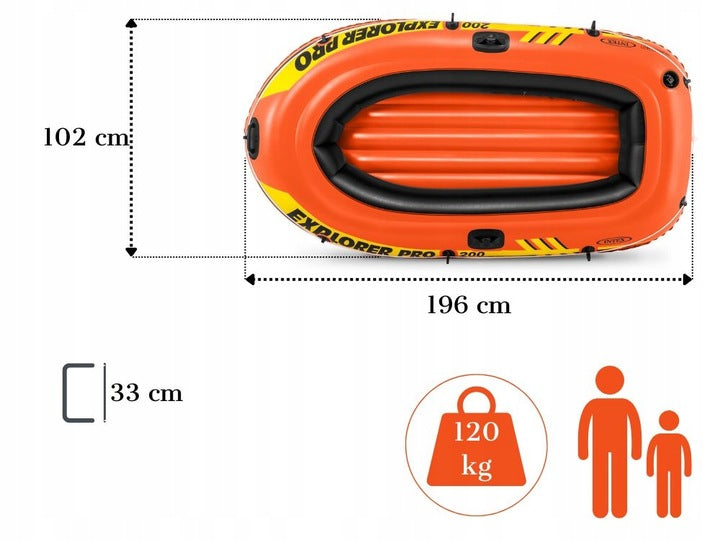 Pripučiama valtis „Intex Explorer Pro 200“