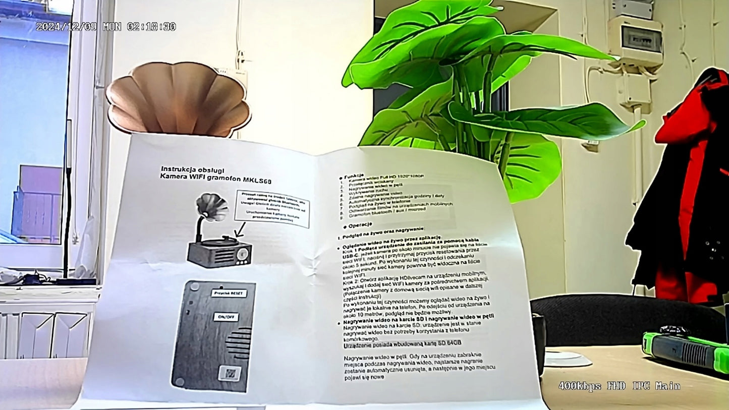 Paslėpta kamera WiFi „Bluetooth“ garsiakalbyje su judesio aptikimu