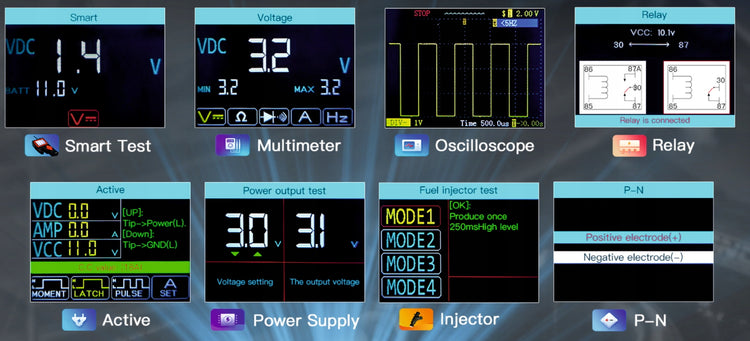 Osciloskopas ir multimetras „Autool BT280“ – nuotrauka 4