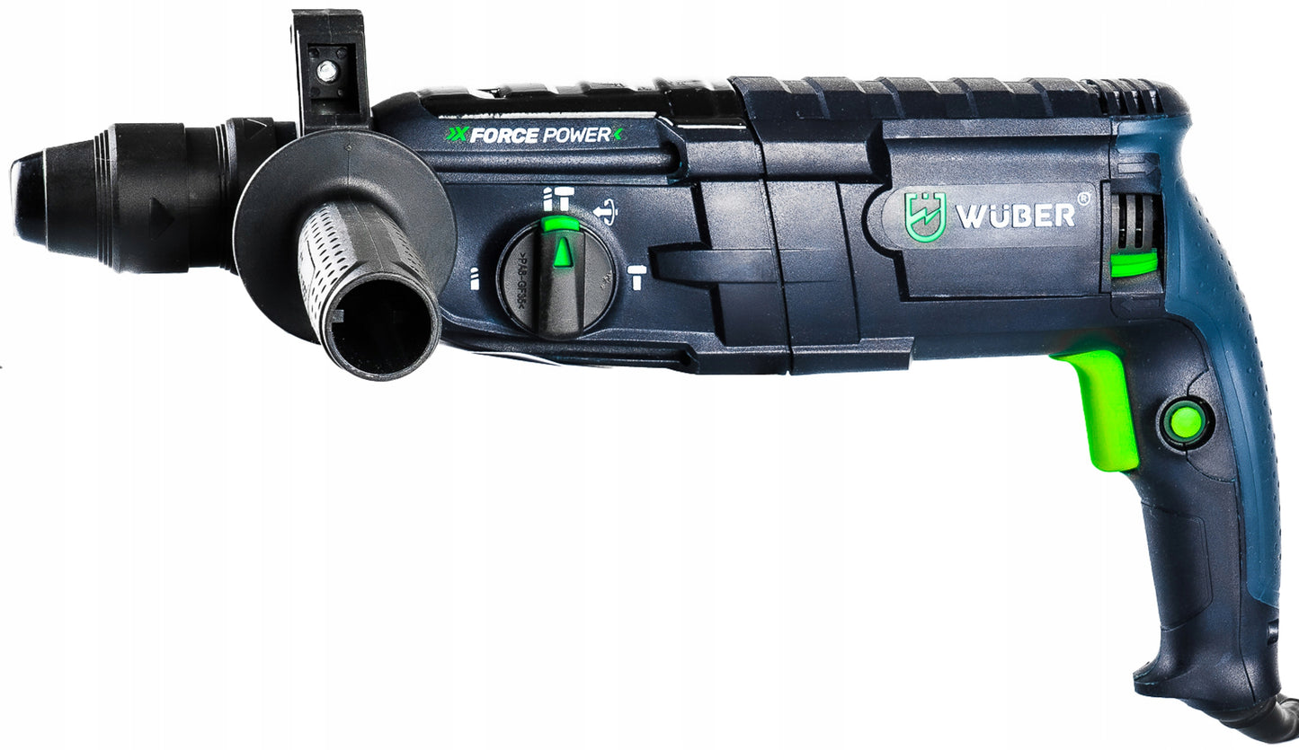 Perforatorius su SDS+ ir savaime užveržiančiu griebtuvu WUBER 2500W