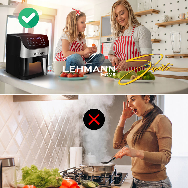 Karšto oro gruzdintuvė „Lehmann Sante“, 6 l – nuotrauka 14