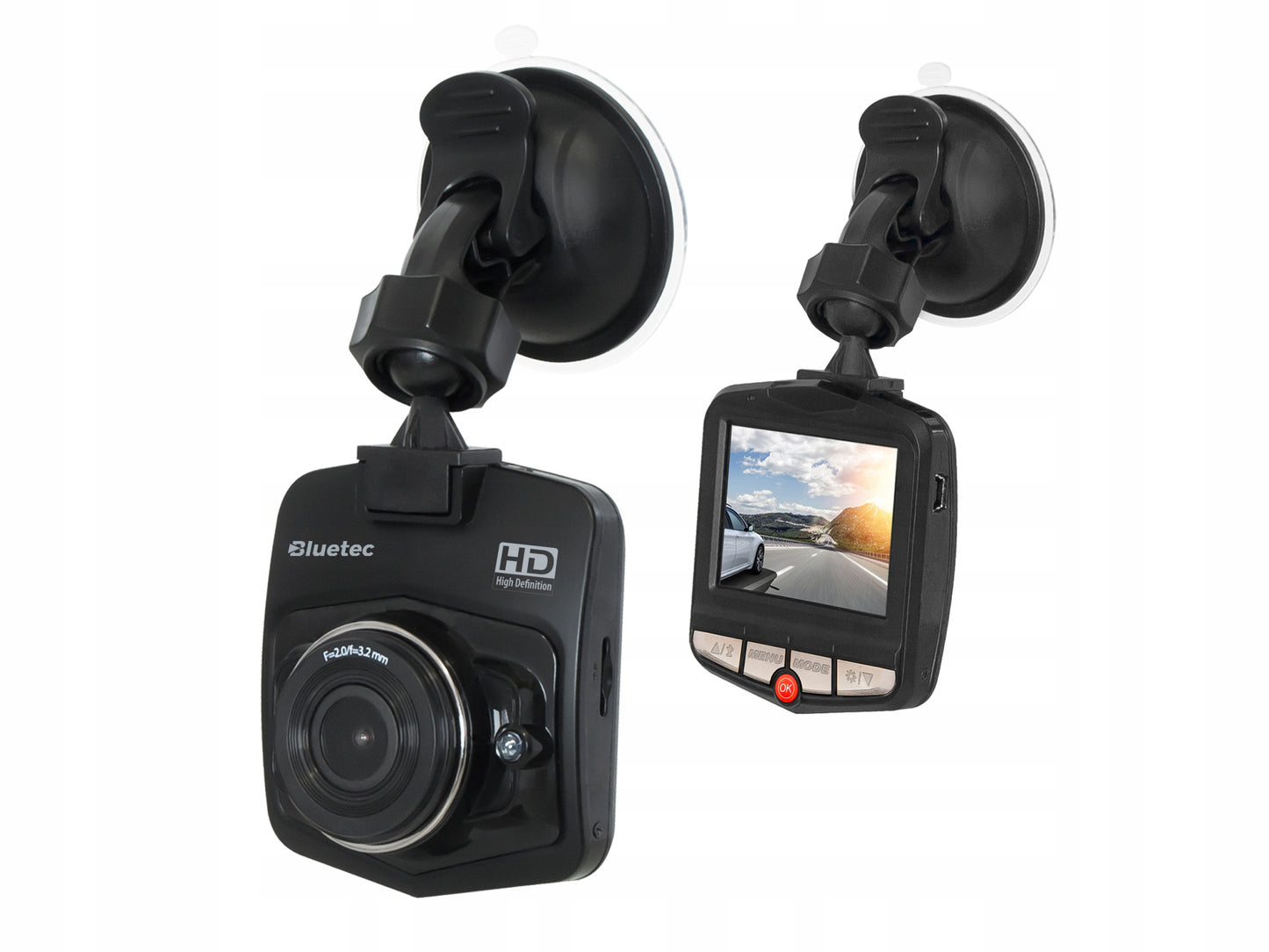 Automobilinis vaizdo registratorius Bluetec Blackbox F270 – Full HD, 140° kampas, naktinis režimas