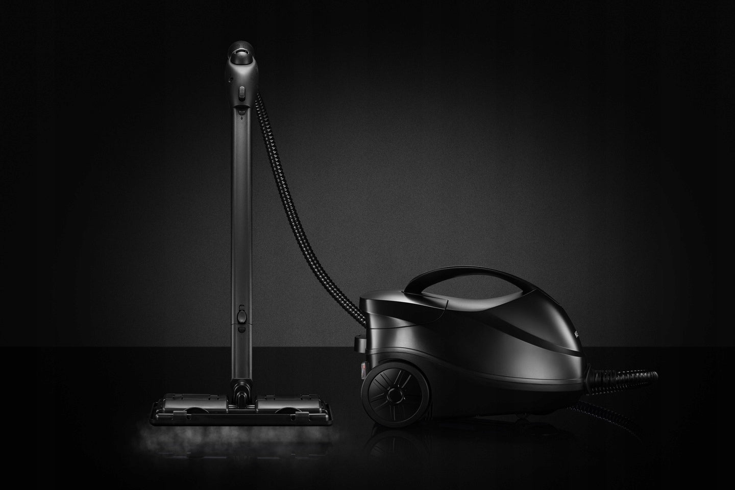 Daugiafunkcis garinis valytuvas KERCH PRESTO Black 3000 W su priedų rinkiniu