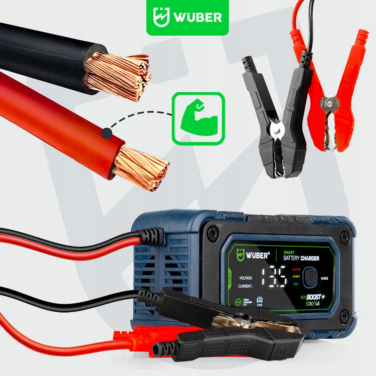 Akumuliatoriaus įkroviklis „Wuber“, 12 V, 6 A – nuotrauka 11