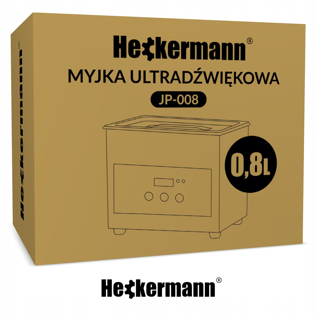 Ultragarsinė valymo vonelė Heckermann 0,8L – profesionaliam ir saugiam valymui namuose