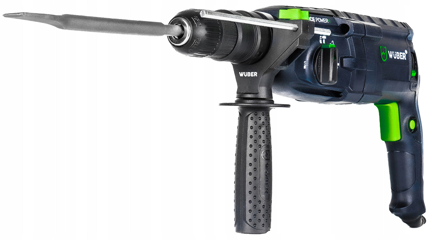 Perforatorius su SDS+ ir savaime užveržiančiu griebtuvu WUBER 2500W