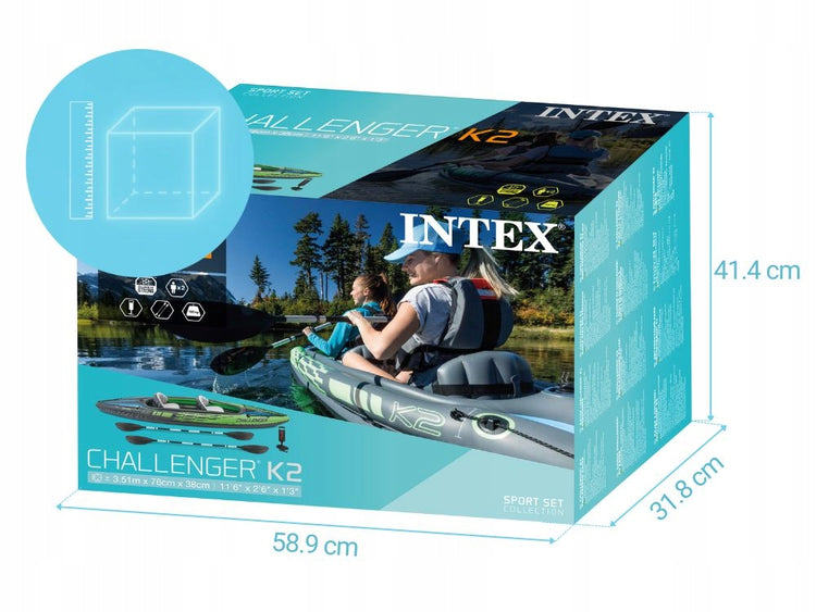 Dvivietė baidarė „Intex Challenger K2 68306“ – nuotrauka 7