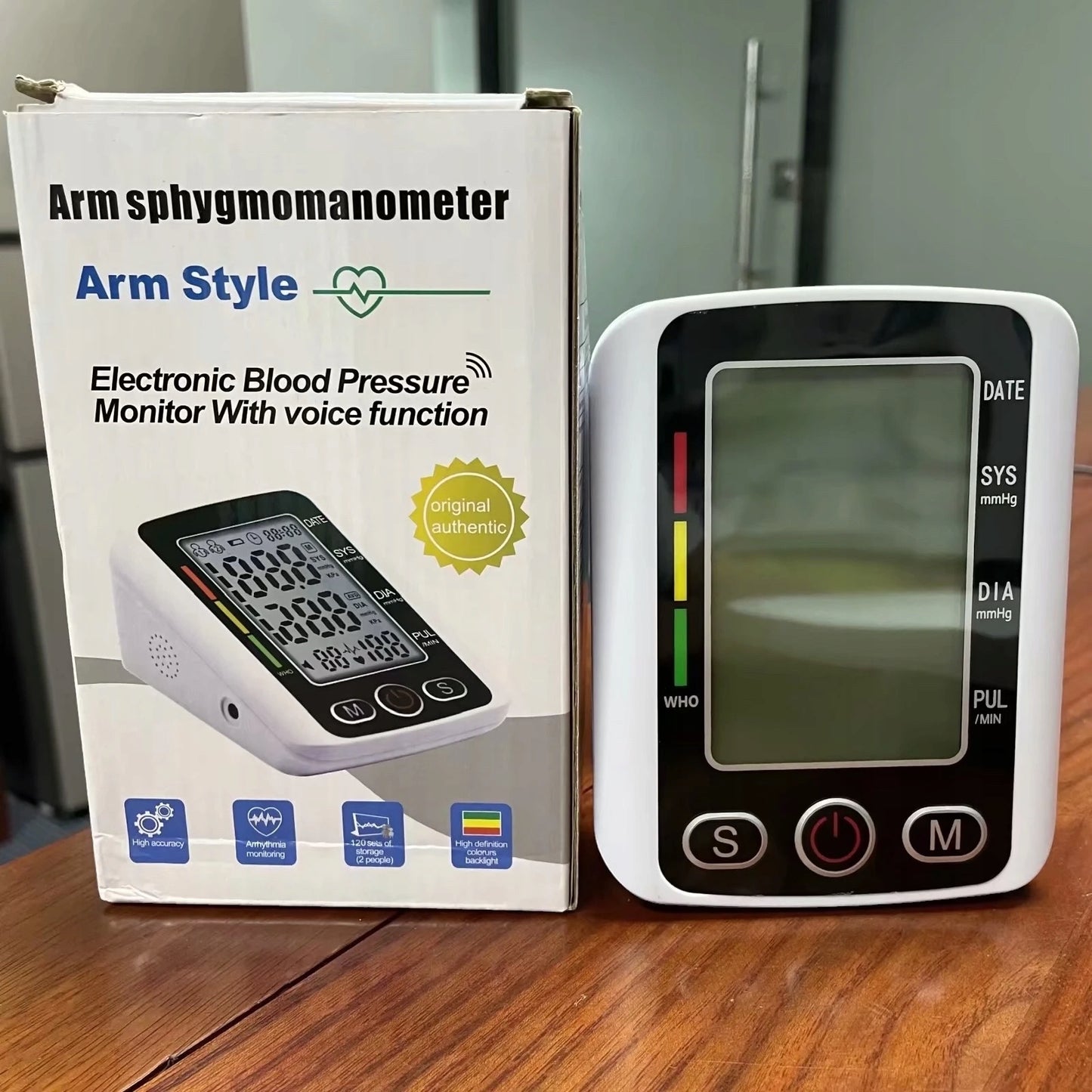 Elektroninis žastinis kraujospūdžio matuoklis BW-750b+ su LCD ekranu ir matavimų atmintimi (22–32 cm)