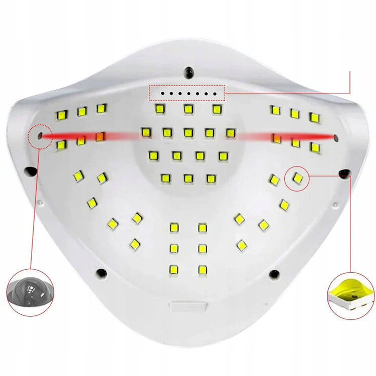 UV LED nagų lempa „Sun X5 Max“, 180 W