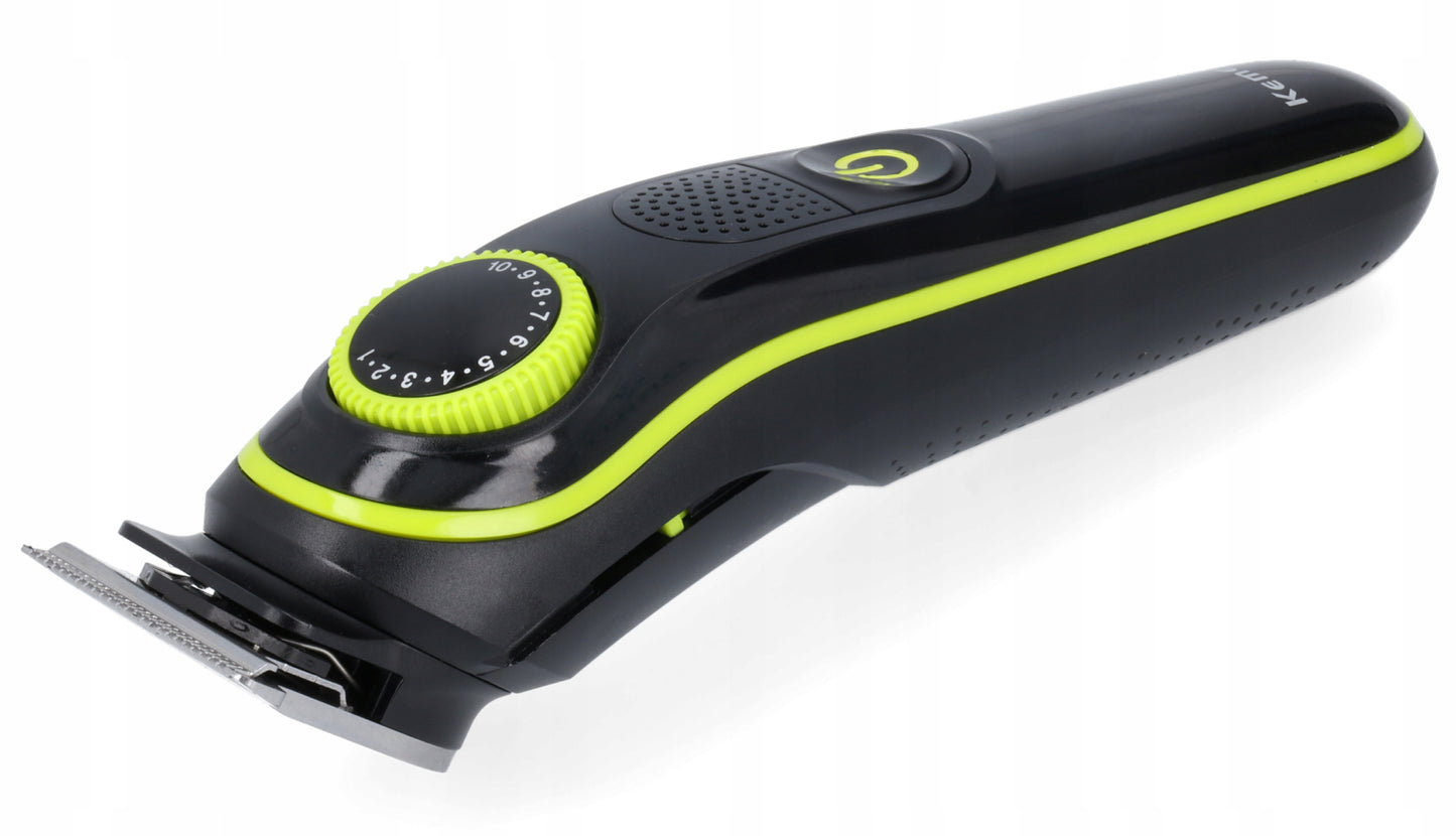 Plaukų ir barzdos kirpimo mašinėlė, trimeris - rinkinys 5IN1 KEMEI BARBER