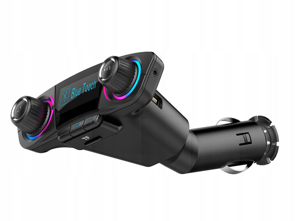Automobilinis FM moduliatorius, laisvų rankų įranga, Bluetooth USB 5.0 8in1 BT06