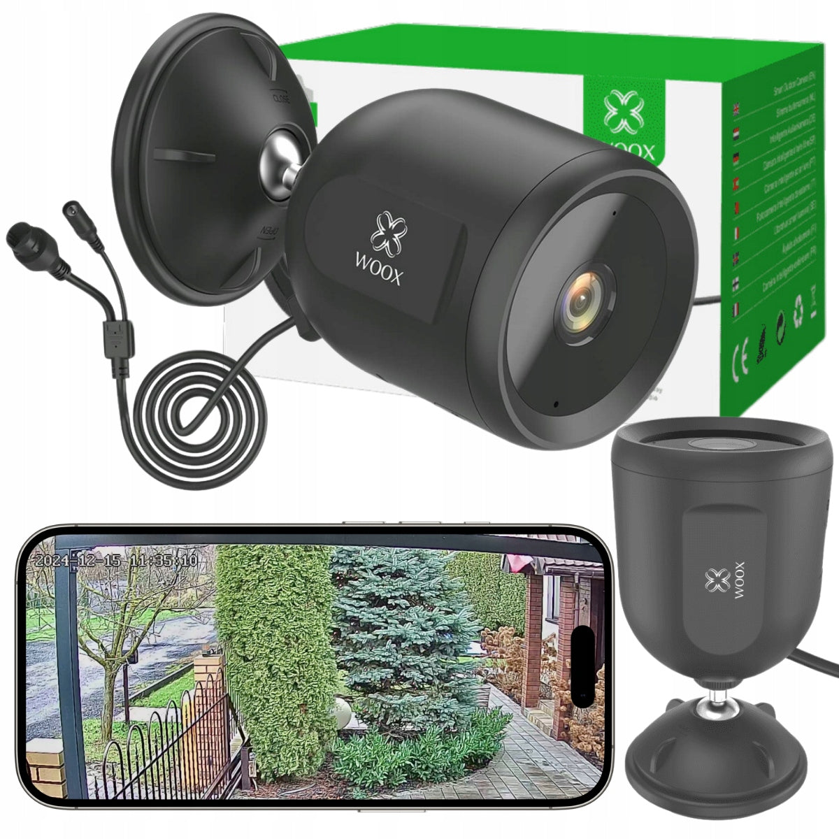 Lauko kamera WIFI su judesio davikliu Tuya WOOX App