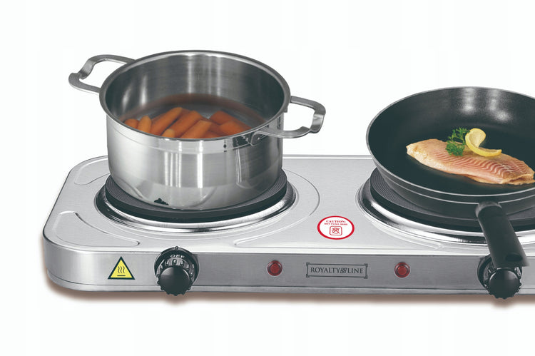 Dviejų kaitviečių viryklė „Royalty Line HP18204“ – nuotrauka 2