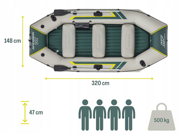Pripučiama valtis „Bestway Ranger Elite X4 65157“ – nuotrauka 2