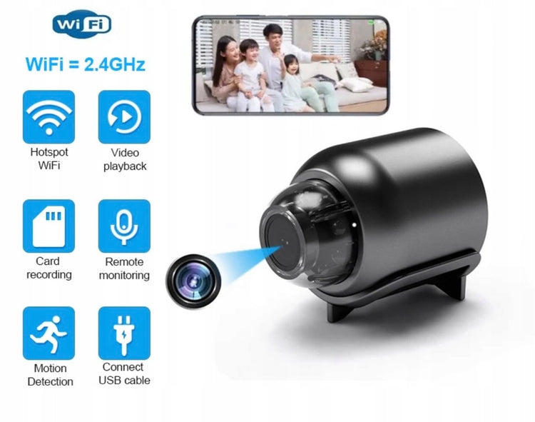 Mini WiFi kamera, 720p – nuotrauka 8