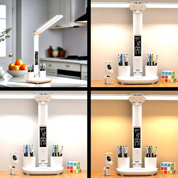 LED stalinė lempa su organizatoriumi ir LCD