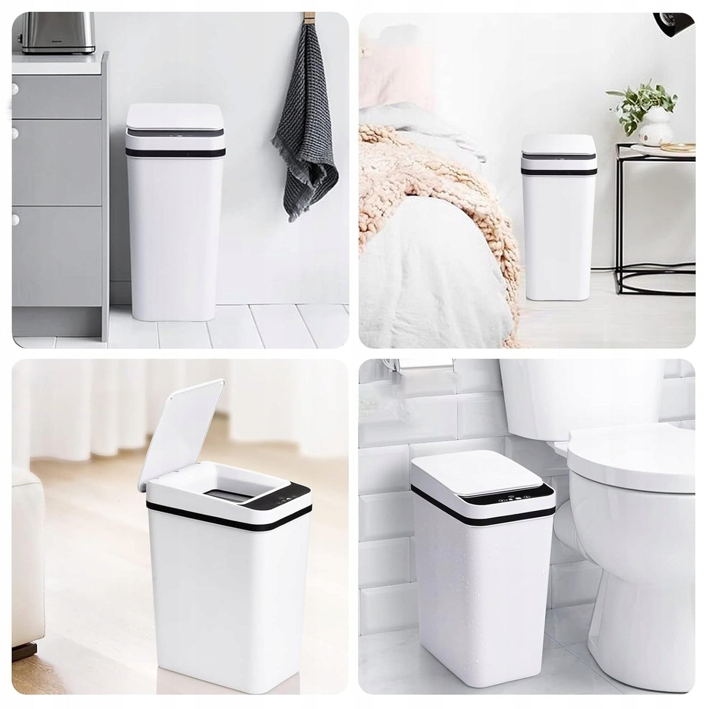 Šiukšliadėžė su automatiniu dangčiu – 12L
