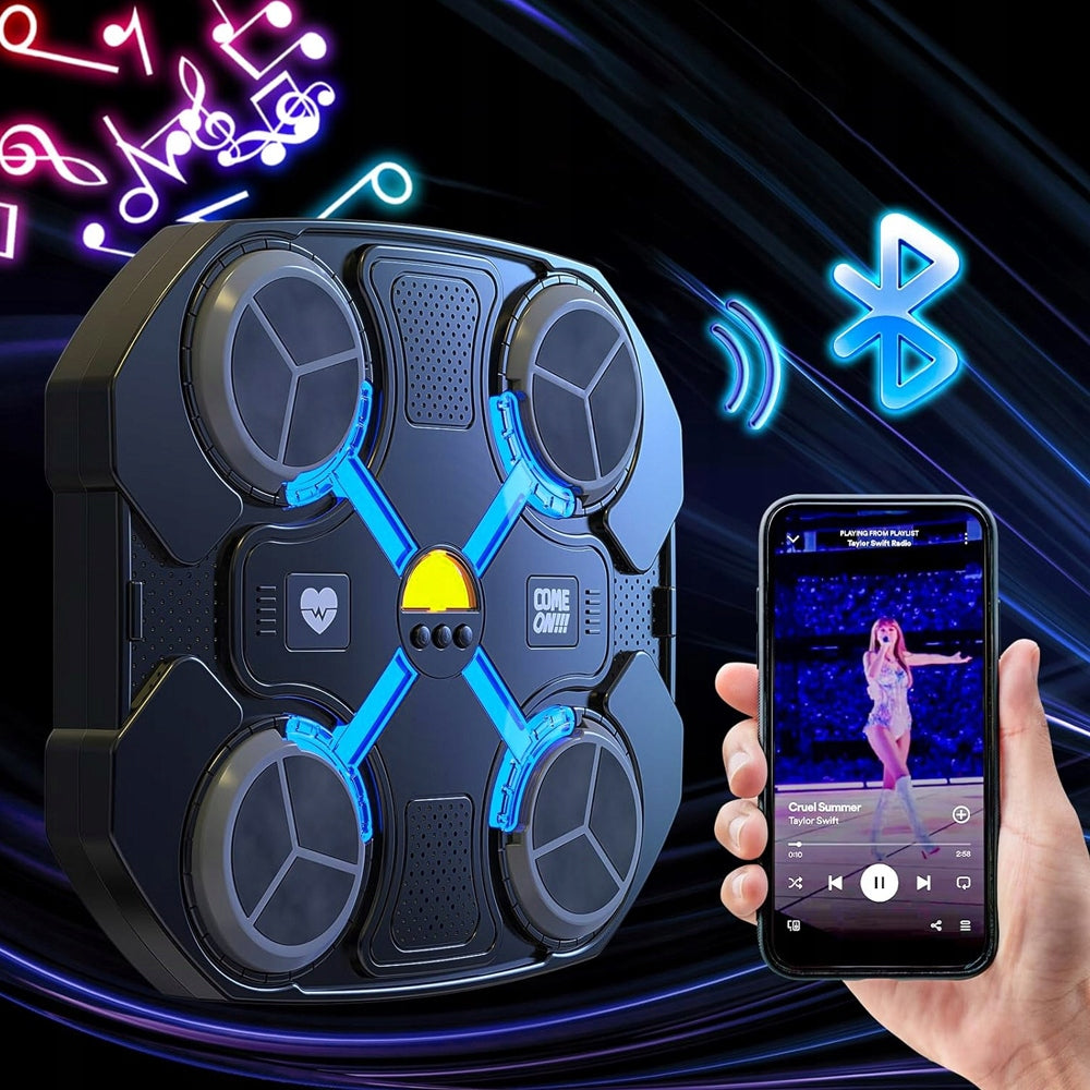 Bluetooth bokso treniruoklis su pirštinėmis ir greičio reguliavimu vaikams