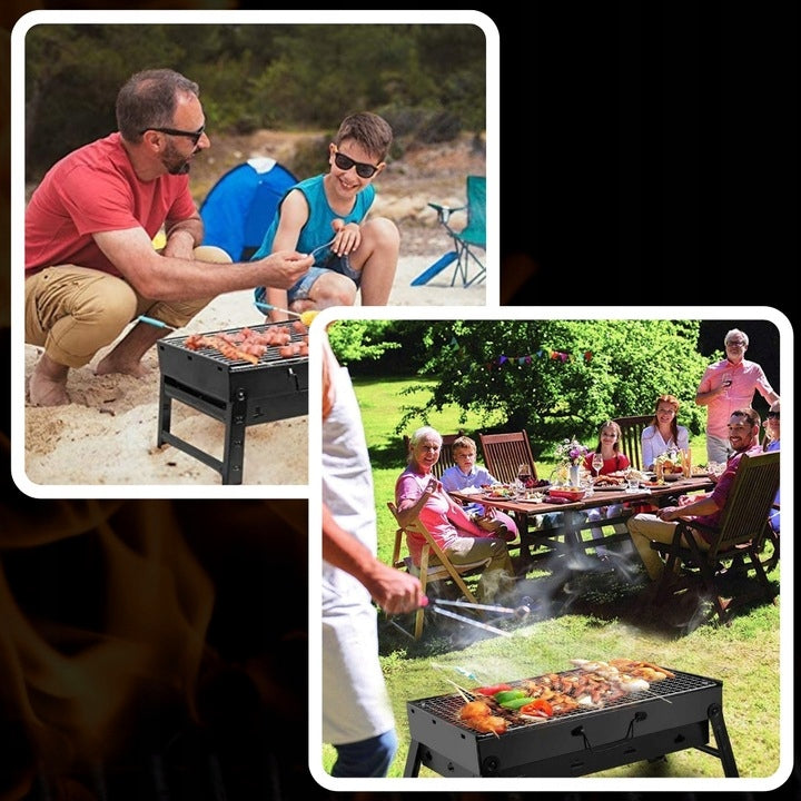 Sulankstomas turistinis anglinis grilis – patogus sprendimas bet kuriai išvykai BBQ