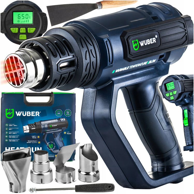 Karšto oro pūstuvas „Wuber“ su LCD, 2200 W – nuotrauka 16