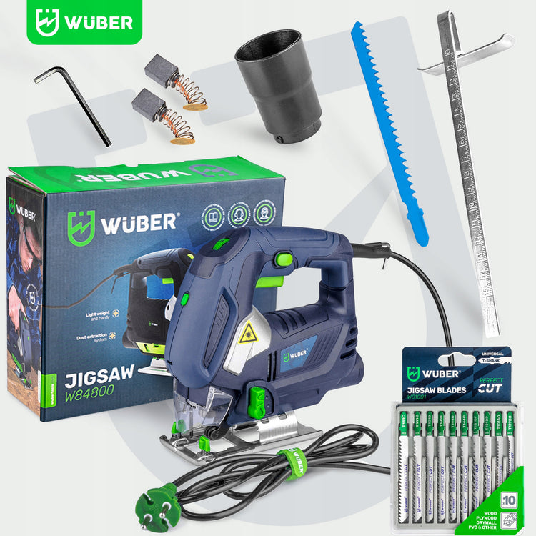 Siaurapjūklis „Wuber“, 1200 W, su lazeriu