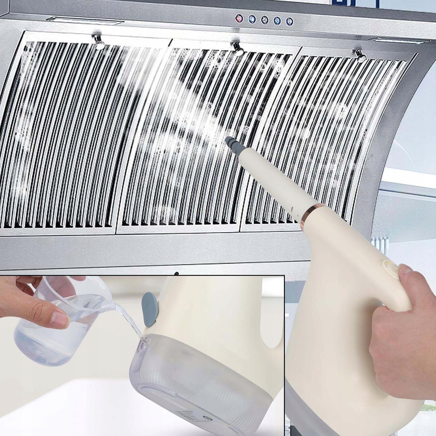 Daugiafunkcis garinis valytuvas 1200 W su 450 ml rezervuaru