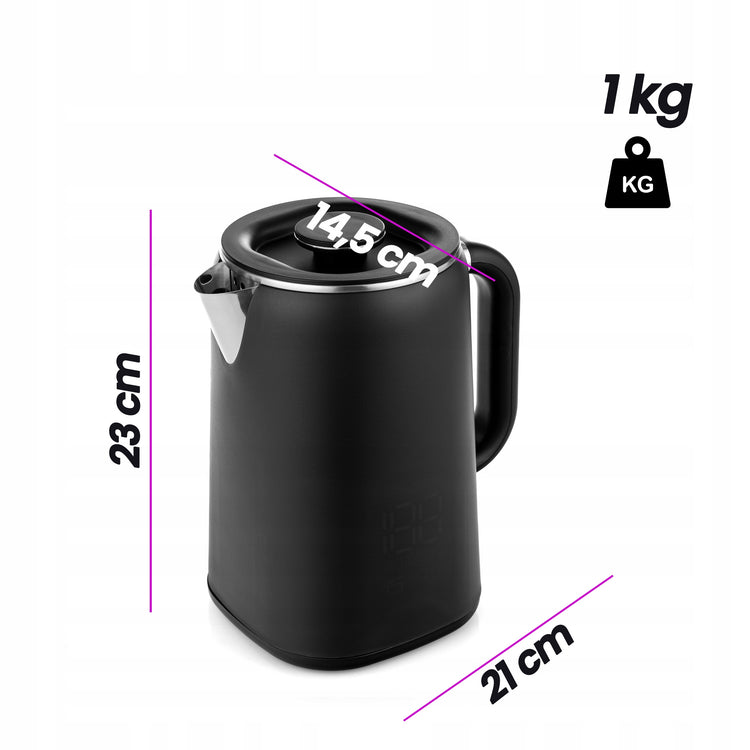 Elektrinis virdulys „Lehmann Aqua Black 2.0“, 1,7 l – nuotrauka 4