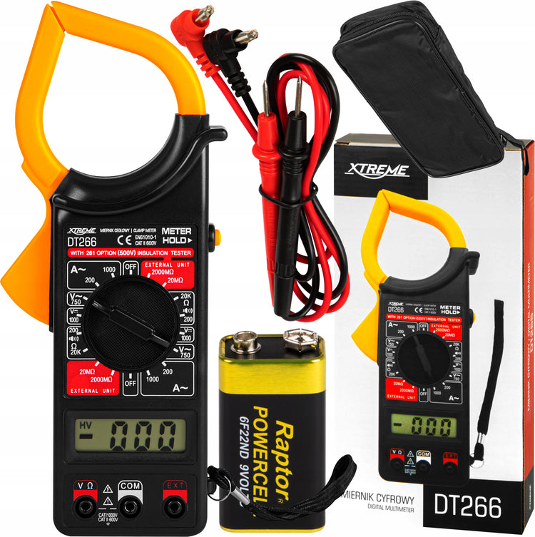 Replinis multimetras „Xtreme DT266“ su dėklu – nuotrauka 1