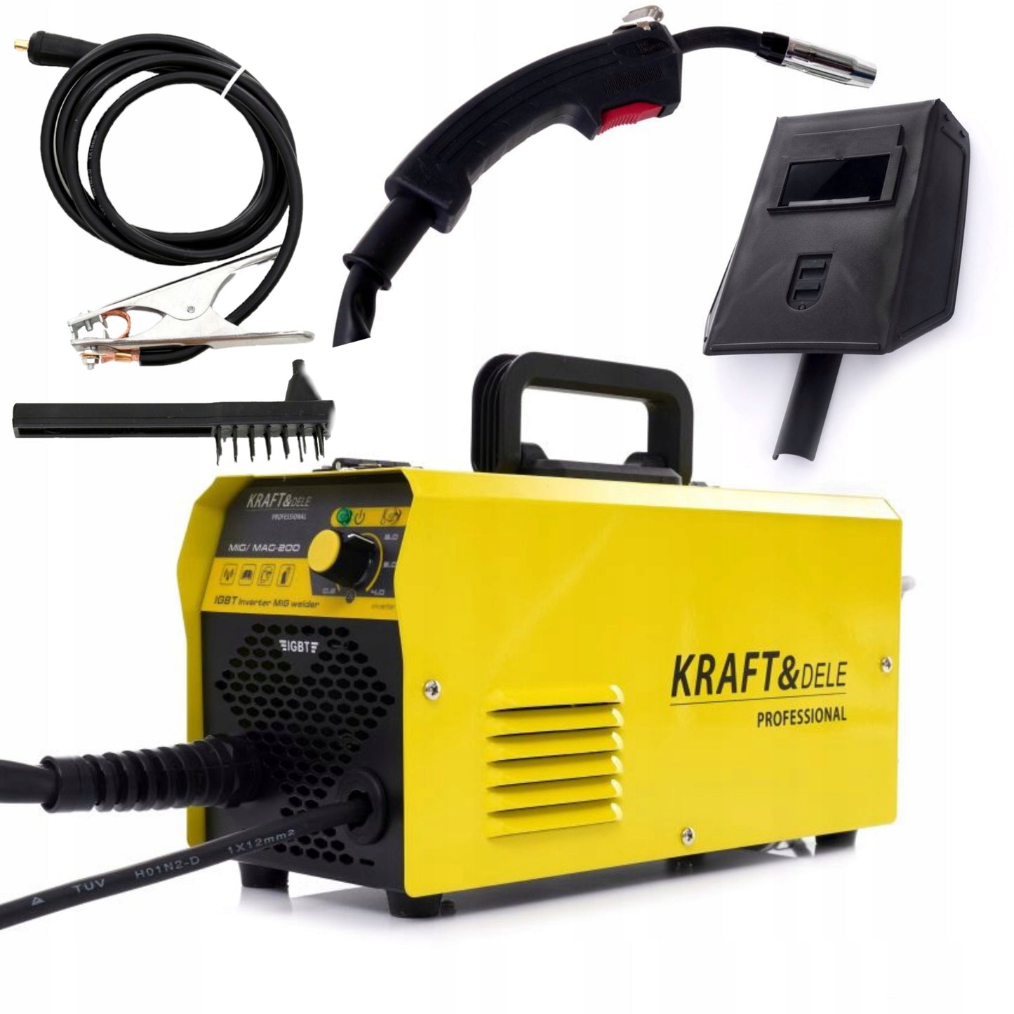 Inverterinis suvirinimo aparatas MIG-MAG KRAFT 40-200A 230V