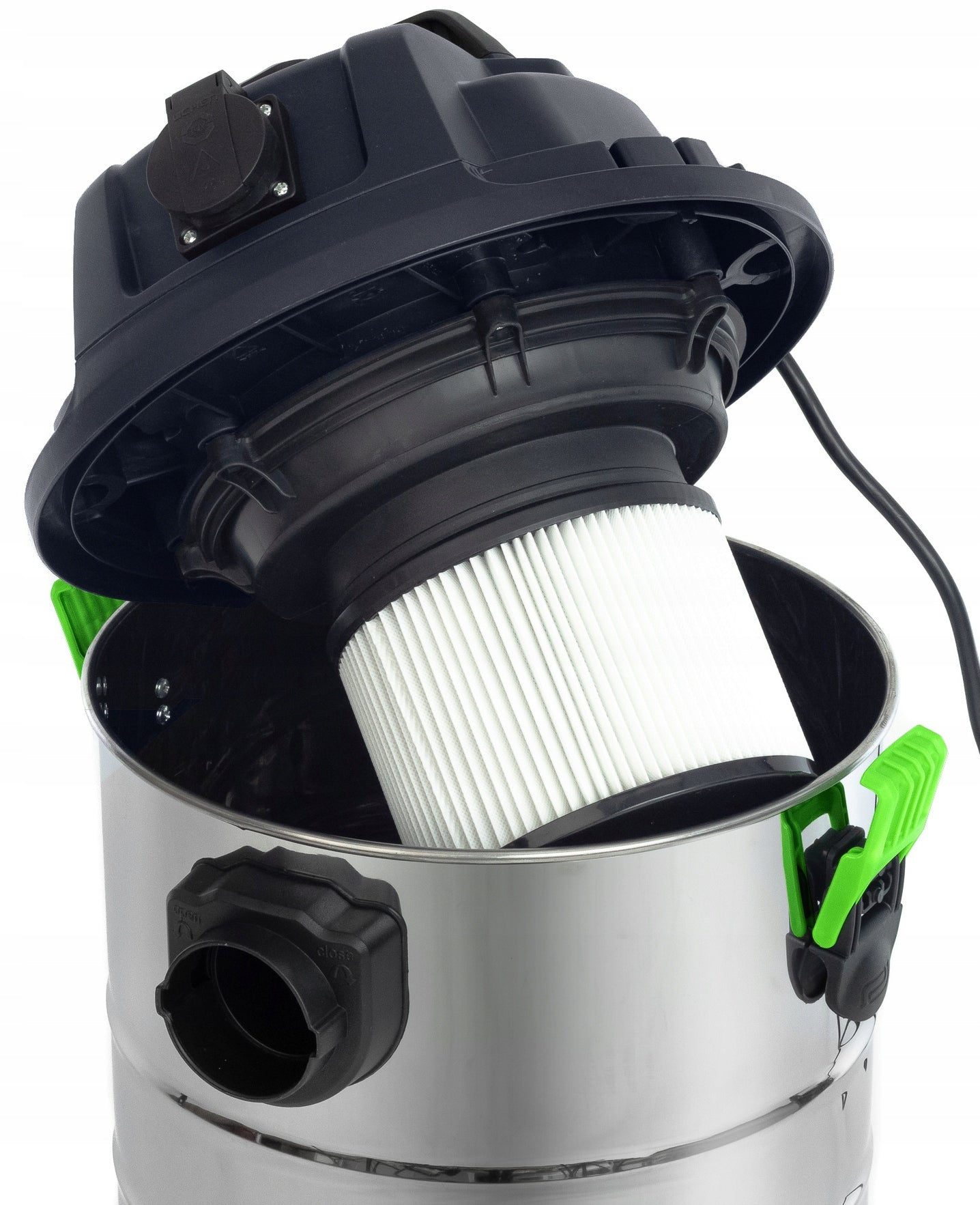 WUBER 1500W Gipskartonio šlifuoklis su dvigubu LED apšvietimu + 2300W pramoninis dulkių siurblys