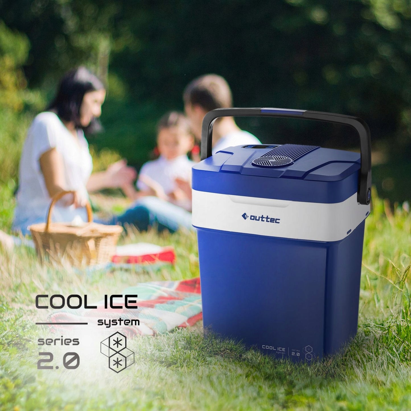 Turistinis šaldytuvas Outtec 32L – 12V / 230V su šildymo ir aušinimo funkcija