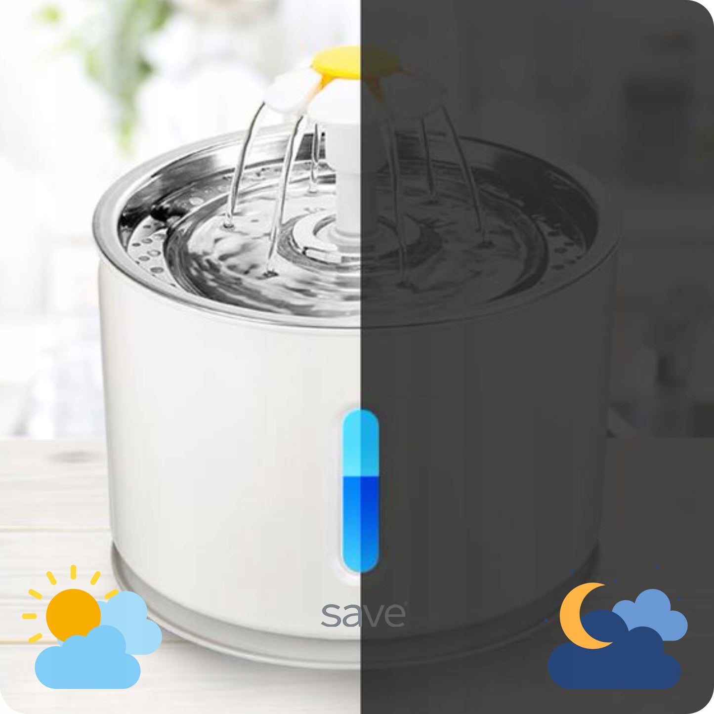 Automatinė vandens gertuvė šunims ir katėms – 2,4 L su filtru ir tyliai veikiančiu siurbliu