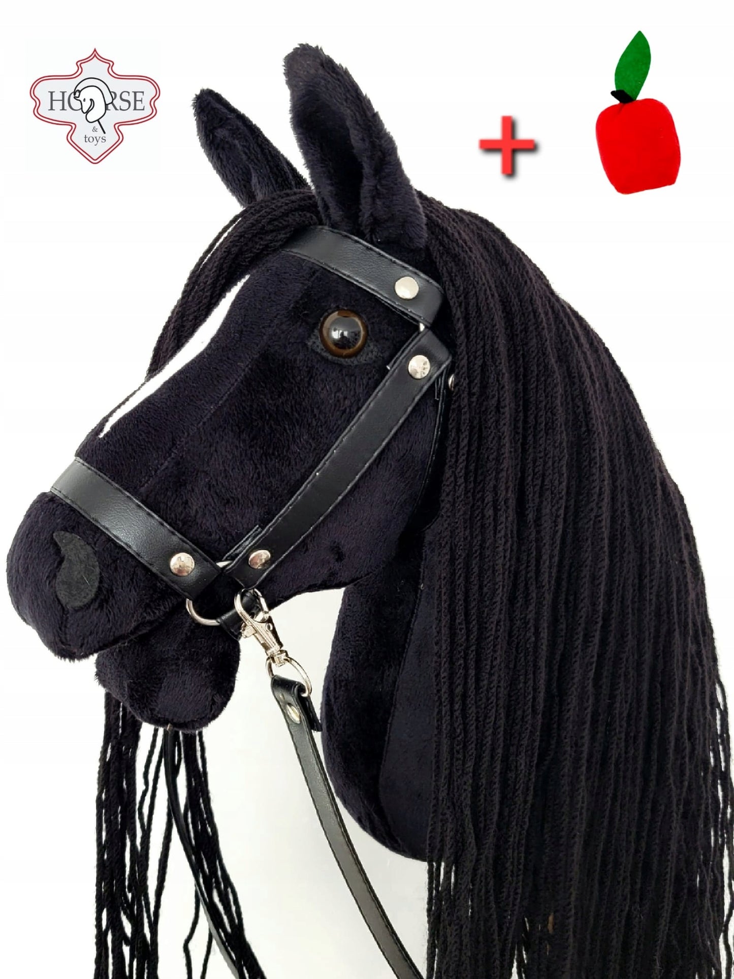 Hobby Horse arkliukas Ikar Large Set (arkliukas ant lazdos) + juoda galvutė + kantarai + obuolys nemokamai