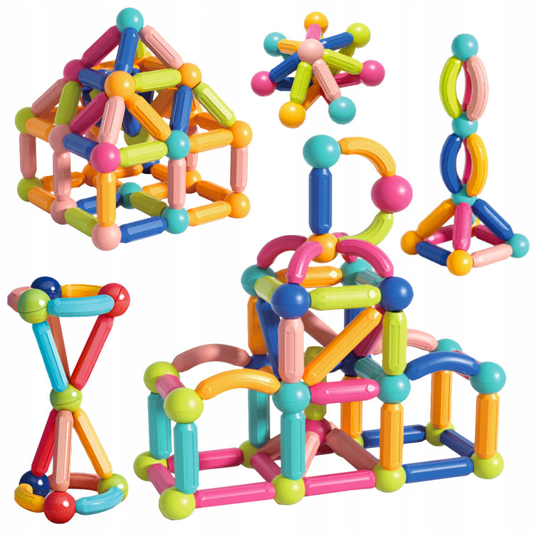 Magnetinis konstruktorius „Kinderplay KP1393“, 120 dalių