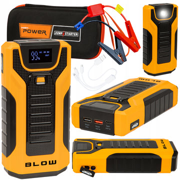 Automobilio užvedimo įrenginys – start booster, powerbank, prožektorius, 30000 mAh (BLOW JS-30)