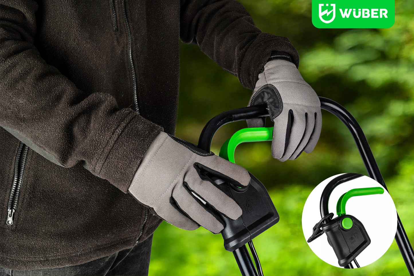 Elektrinė vejapjovė WUBER 1200W – galinga, lengva ir manevringa