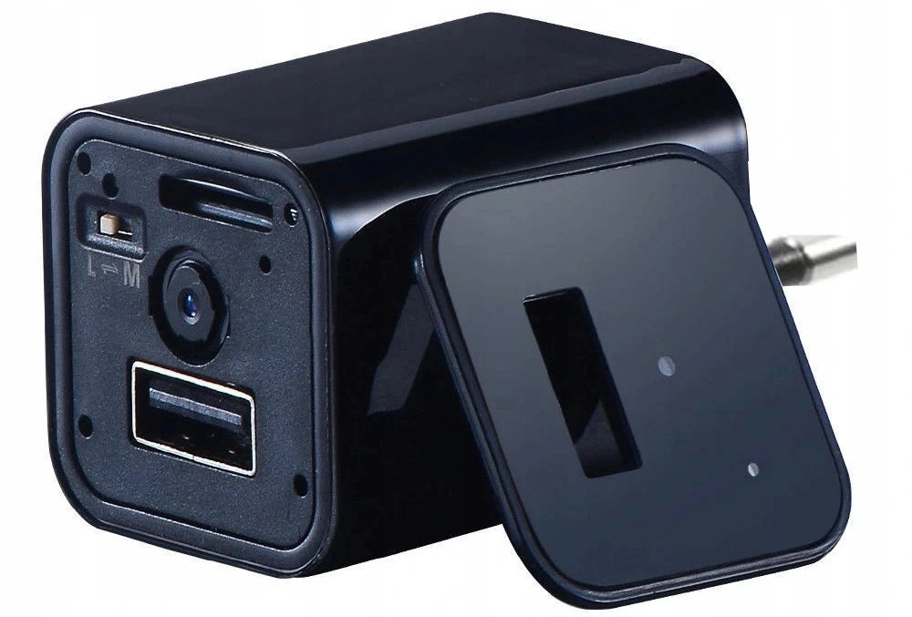 USB įkroviklis su paslėpta slapta kamera – mini stebėjimo prietaisas
