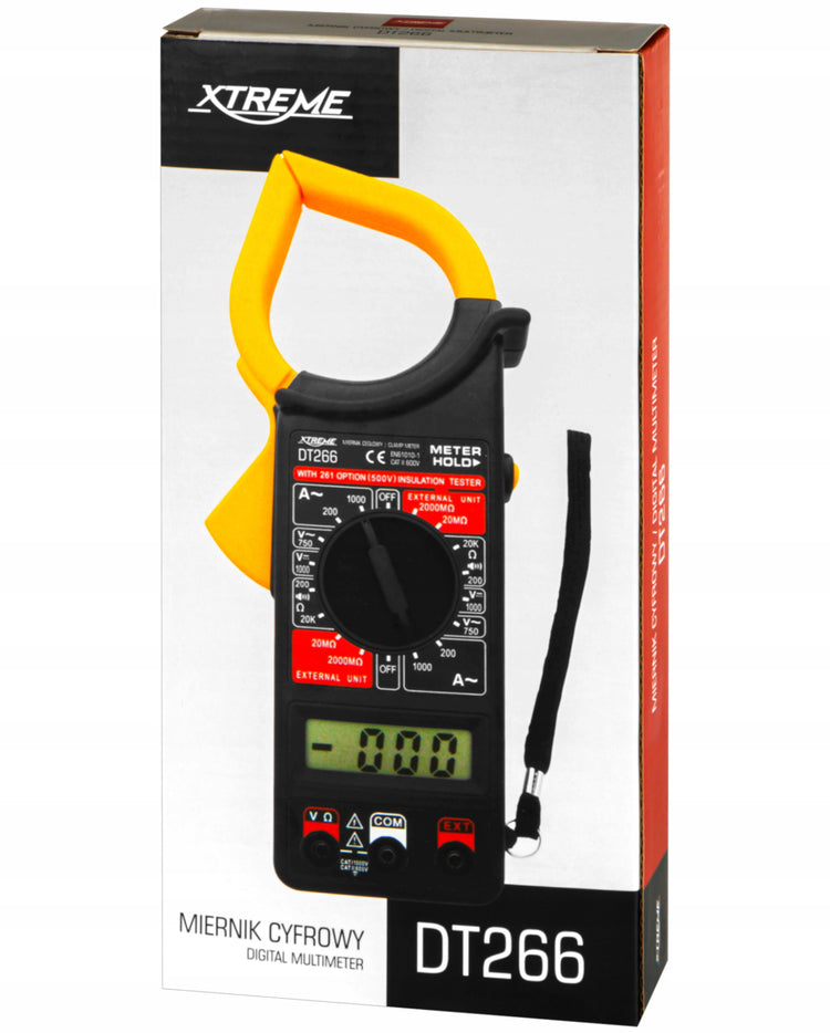 Replinis multimetras „Xtreme DT266“ su dėklu – nuotrauka 2