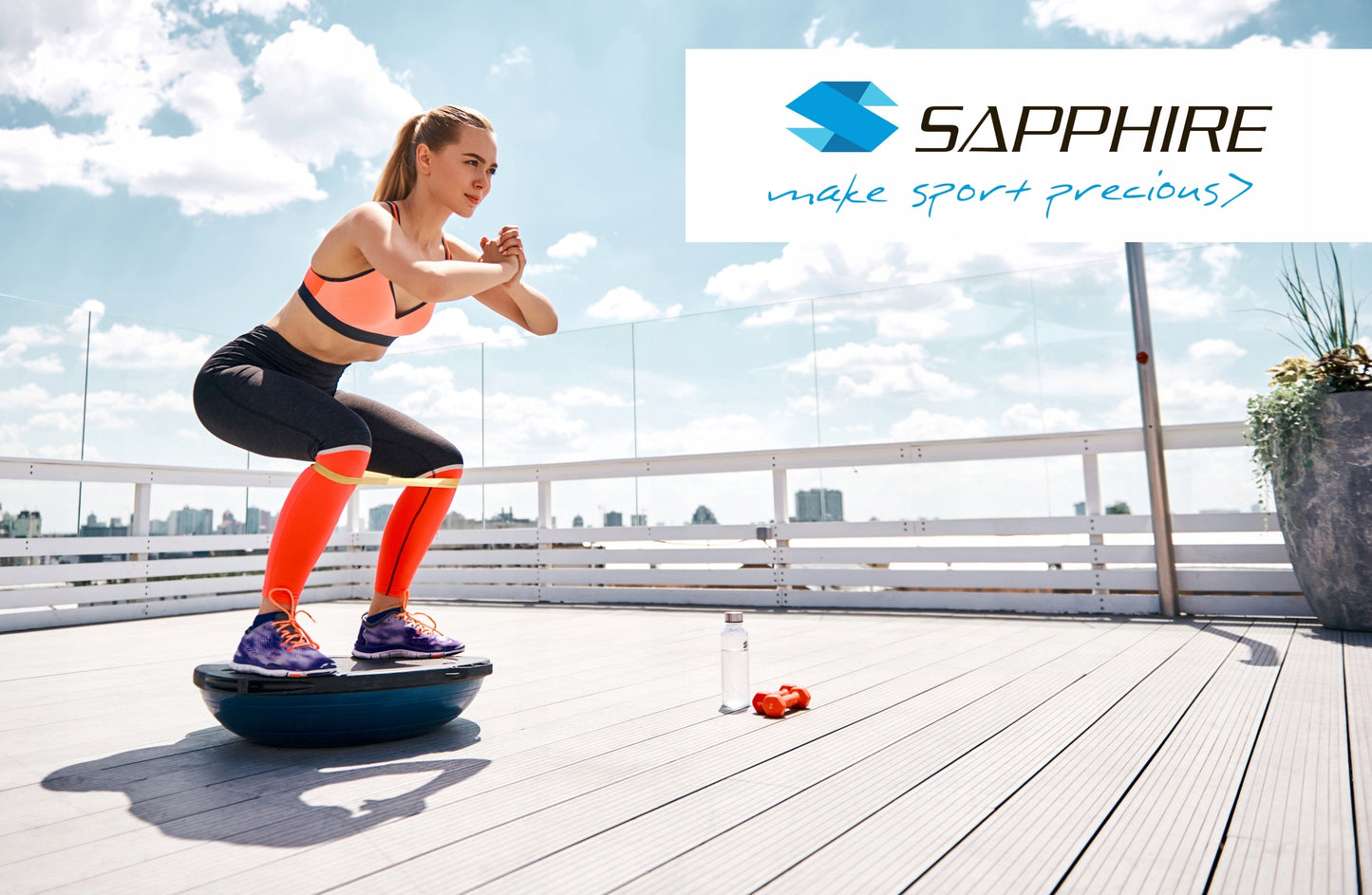 Balansinis treniruoklis su rankenomis Sapphire SG-066